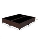 Ver imagem 5 de Base Para Cama Box Casal Queen Size Bipartido 158cm Poliéster Bordado New York Marrom - Gazin