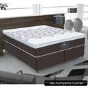 Ver imagem 2 de Base Para Cama Box Casal Queen Size Bipartido 158cm Poliéster Bordado New York Marrom - Gazin