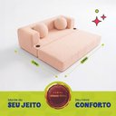 Ver imagem 2 de Sofá Cama Hali 1,50m Xpand Tech Tecido Bouclê Bege Claro Cama Inbox