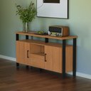 Ver imagem 1 de Buffet com 2 Portas e Gaveta 135cm Industrial Marrom/Freijó/Preto