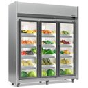 Ver imagem 1 de Refrigerador Vertical Auto Serviço Hortifruti 3 Portas GEAS3P Inox 220V Gelopar