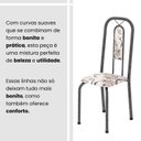 Ver imagem 7 de Conjunto Sala de Jantar com 4 Cadeiras Lívia Prata/Arabesco