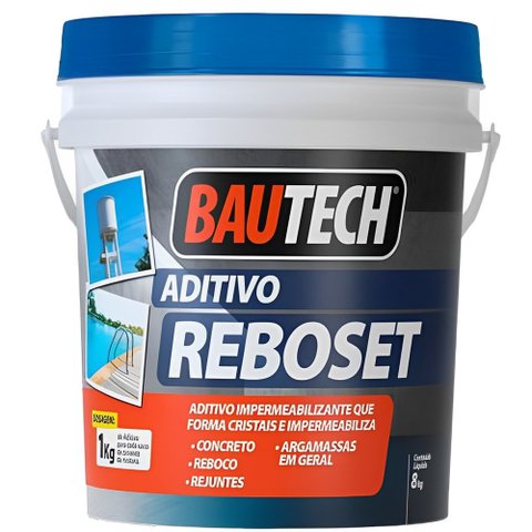 Aditivo Impermeabilizante Argamassa Reboset 8kg - 21097 - BAUTECH