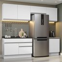 Ver imagem 1 de Armário de Cozinha Completa 260cm Branco Glamy Madesa 05