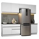 Ver imagem 3 de Armário de Cozinha Completa 260cm Branco Glamy Madesa 05