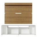 Ver imagem 2 de Rack e Painel para TV até 65" Cancun Branco/Rustic Madesa