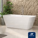 Ver imagem 1 de Banheira de Imersão Freestanding Acrílico Modelo Santorini Tubrax - Nab0001