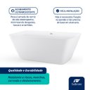Ver imagem 4 de Banheira de Imersão Freestanding Acrílico Modelo Santorini Tubrax - Nab0001