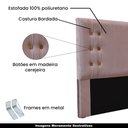 Ver imagem 3 de Cabeceira Decorativa Queen Size 1,60M Kors Veludo Lilás - Gran Belo