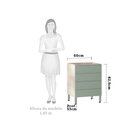 Ver imagem 2 de Balcão de Cozinha sem Tampo Gaveteiro 60cm 4 Gavetas Lis Luciane Móveis