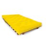 Sofá Cama Casal Futon Oriental Amarelo Com Madeira Nobre Natural - 2