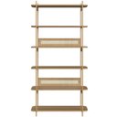 Ver imagem 3 de Estante Livreiro Home Office e Mesa Escrivaninha Industrial Indy A03 Hanover Dourado - Lyam Decor