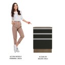 Ver imagem 6 de Balcão Glamy 60cm 3 Gavetas Rustic Preto
