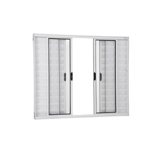 Veneziana 6 Folhas 1,00 X 1,50 Sem Grade Alumínio Branco