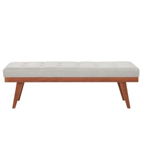 Puff Recamier Valentin Linho Bege