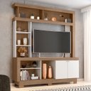 Ver imagem 2 de Estante para Tv de até 47 Polegadas com 8 Nichos e 2 Portas Mari Mdp Carvalho Oak/off White