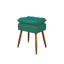Ver imagem 6 de Kit Amamentação 2 Poltronas + 1 Puff Pés Palito - Balaqui Cor:azul Turquesa