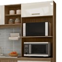 Ver imagem 4 de Cozinha Vitória Compacta - 8 Portas 3 Gavetas Puxadores Abs Pés Reguláveis - Moveis Marafom