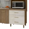 Cozinha Vitória Compacta - 8 Portas 3 Gavetas Puxadores Abs Pés Reguláveis - Moveis Marafom - 5
