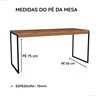 Mesa para Computador Diretor 1,50cm - Freijó - 4