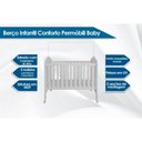 Ver imagem 4 de Quarto Infantil Completo Jujuba 3 Peças (guarda Roupa+cômoda+berço) Branco - Permóbili Baby