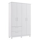 Ver imagem 7 de Quarto Infantil Completo Jujuba 3 Peças (Guarda Roupa+Cômoda+Berço) Branco - Permóbili Baby
