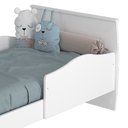 Ver imagem 3 de Quarto Infantil Completo Jujuba 3 Peças (Guarda Roupa+Cômoda+Berço) Branco - Permóbili Baby