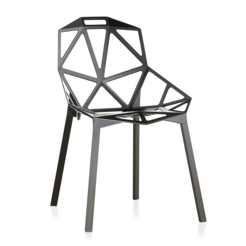 Cadeira One - Penélope - Design - Metal - Preto - 1
