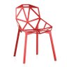 Cadeira One - Penélope - Design - Metal - Vermelho - 1
