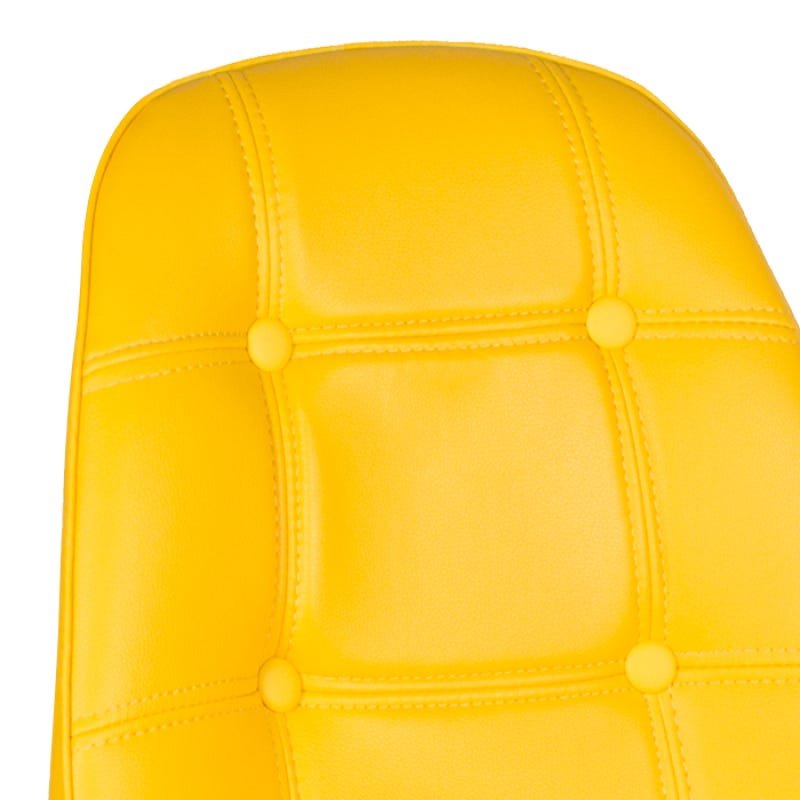 Cadeira Eames Botonê - Amarelo - Madeira Clara - 2