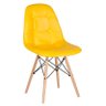 Cadeira Eames Botonê - Amarelo - Madeira Clara - 1