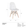 Cadeira Eames Botonê - Branco - Madeira Clara - 4