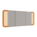 Ver imagem 4 de Kit Quarto Completo Cama Cabeceira 2 Mesas Lateral com Palha Natural Mdf Freijó Dalla Costa