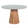 Mesa de Jantar Lisboa Tampo Redondo Off White 1,20 M - 1