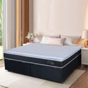 Ver imagem 2 de Cama Box Baú Casal King Colchão com Molas Ensacadas City Pillow Top 193x203x64cm Hellen Preto/