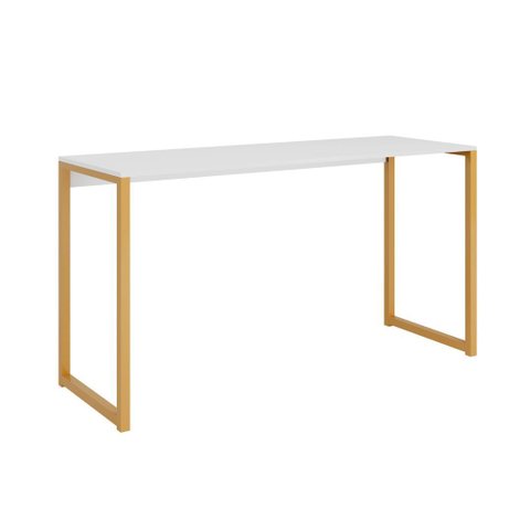 Avaliando Mesa Escrivaninha Industrial Desk 90 Color Pés de Ferro Preto Dourado