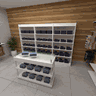 Estante MDF Branca Modelo 5 Prateleiras 96x204x40 cm Comac - 4