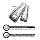 Ver imagem 3 de Par de Corrediça Telescópica Gaveta H35 Light 25cm