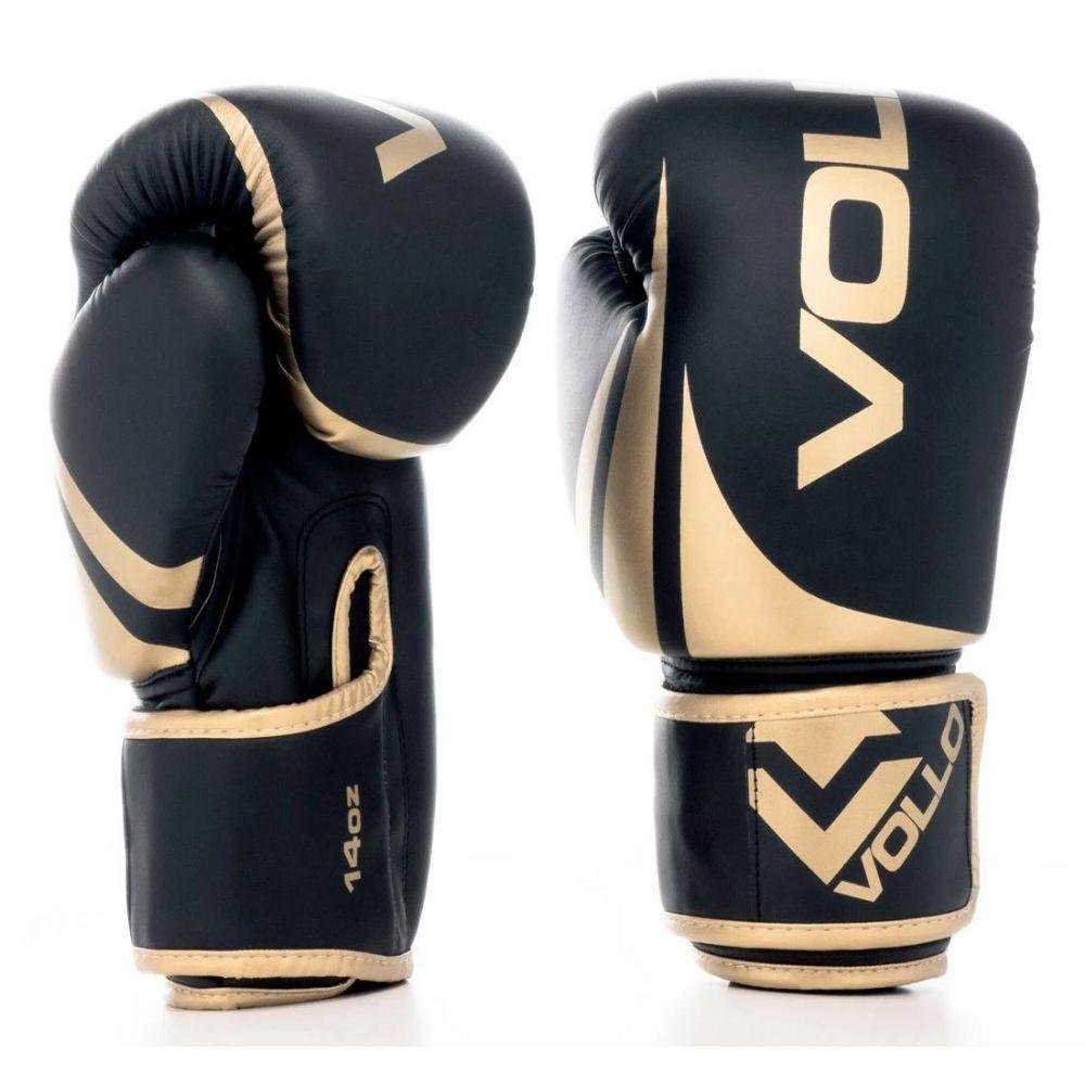 Luva de Boxe e Muay Thai Training 14oz Vollo Golden - 3