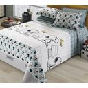Ver imagem 2 de Kit Colcha Casal Piquet 3 Peças Snoopy Dohler