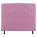 Ver imagem 2 de Cabeceira Cama Box Casal King Size Dublin 195cm Suede Rosa - Abmaza