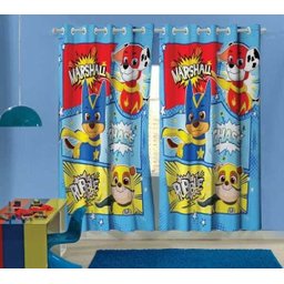 Cortina Infantil Patrulha Canina 3,00m x 1,80m com Ilhós Lepper - 1