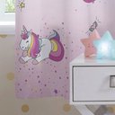 Ver imagem 3 de Cortina Infantil Unicórnio com Blackout 2,80M x 1,80M Santista