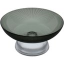 Ver imagem 1 de Centro de Mesa Fruteira Home&co com Pé Vidro 12x25x25cm Fumê