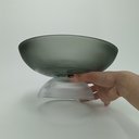 Ver imagem 6 de Centro de Mesa Fruteira Home&co com Pé Vidro 12x25x25cm Fumê