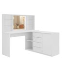 Ver imagem 2 de Penteadeira com Espelho 4 Gavetas Foscarini Branco