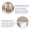 Ver mais imagens de Penteadeira com Espelho 4 Gavetas Foscarini