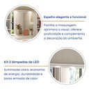Ver mais imagens de Penteadeira com Espelho 4 Gavetas Foscarini Branco