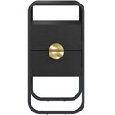 Ver imagem 7 de Mesa de Cabeceira Industrial Orgânico 2 Gavetas 30cm Alek A03 Nero Preto - Lyam Decor