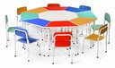 Ver imagem 1 de Círculo Oitavado Infantil C/ Cadeira em Fórmica